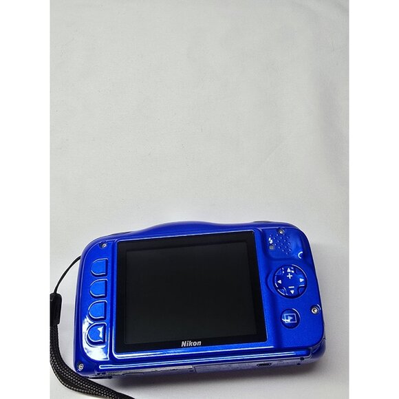 Nikon COOLPIX S33 13.1MP 3x Zoom Waterproof Compact Digital Camera Blue - Picture 13 of 13